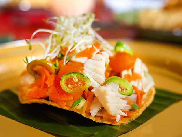 ceviche tostada