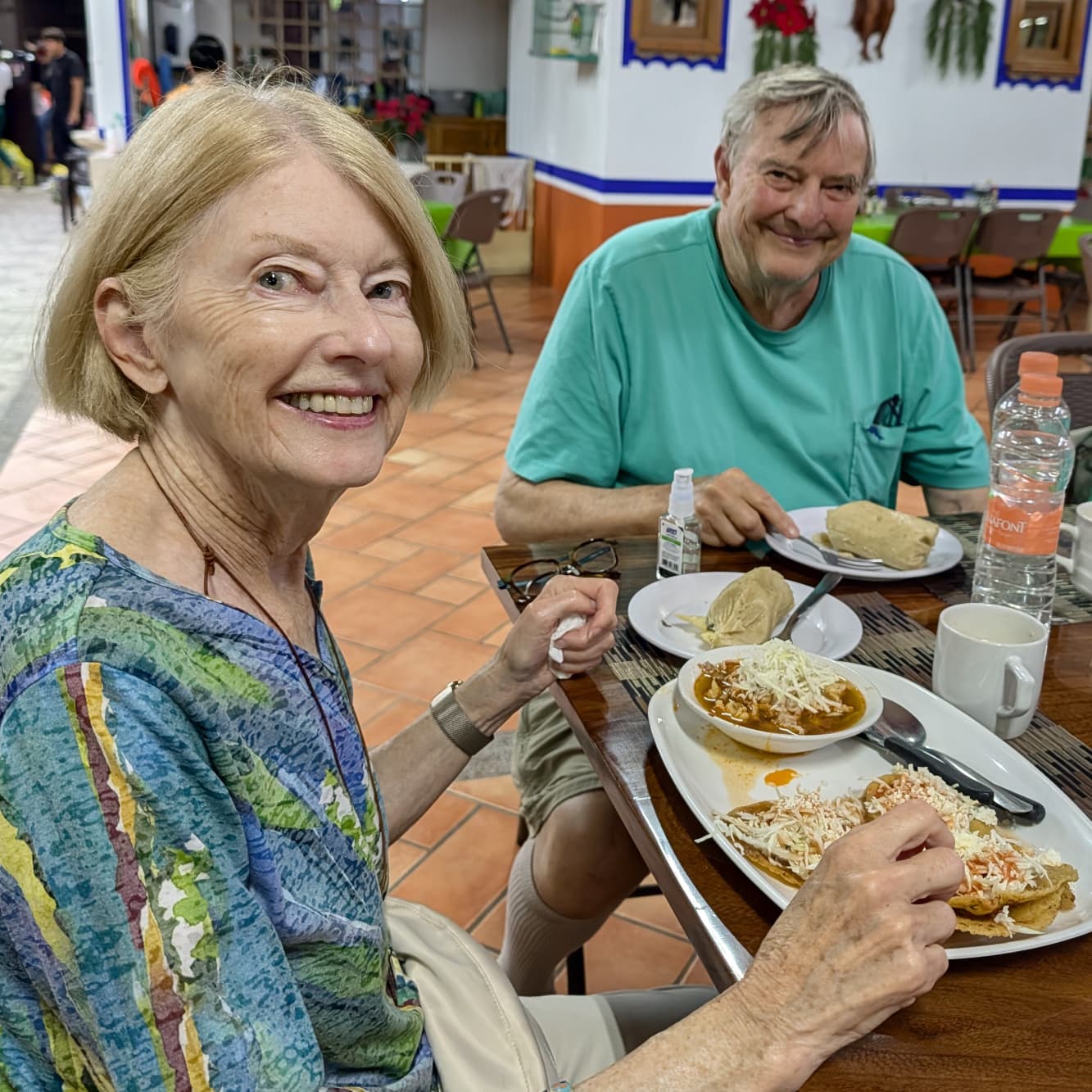 Guests tasting a variety of Mexican favorites